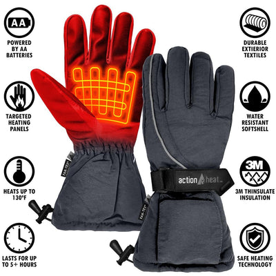 ActionHeat AA Men's Battery Heated Gloves - Info
