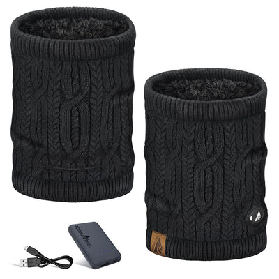 ActionHeat 5V Battery Cable Knit Heated Neck Gaiter - Back