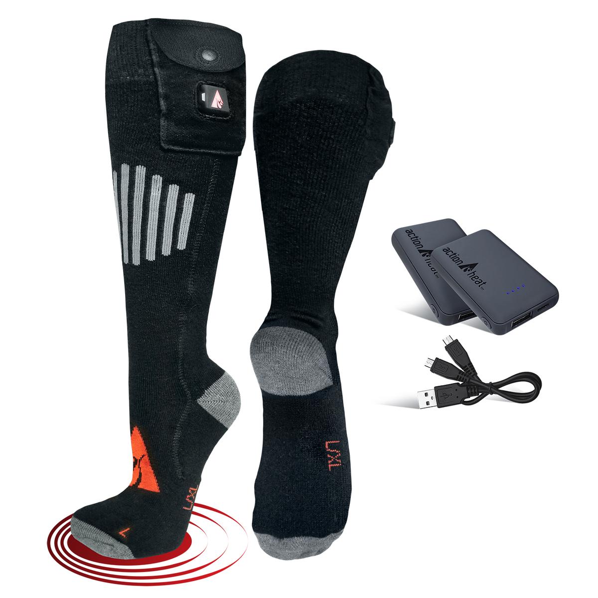 ActionHeat 5V Wool Battery Heated Socks – ActionHeat Heated Apparel