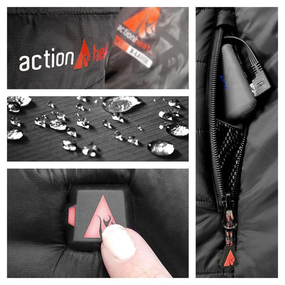 Open Box ActionHeat 5V Battery Heated Insulated Puffer Vest - Women's - Battery
