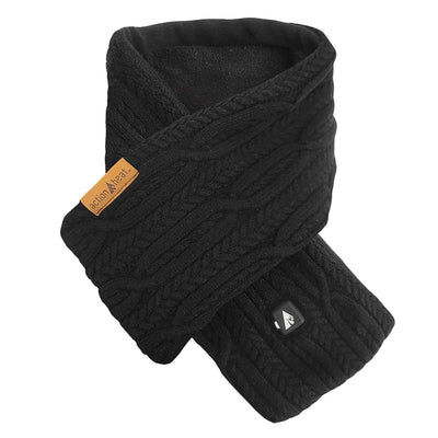 ActionHeat 5V Battery Heated Cable Knit Wrap Scarf - Heated