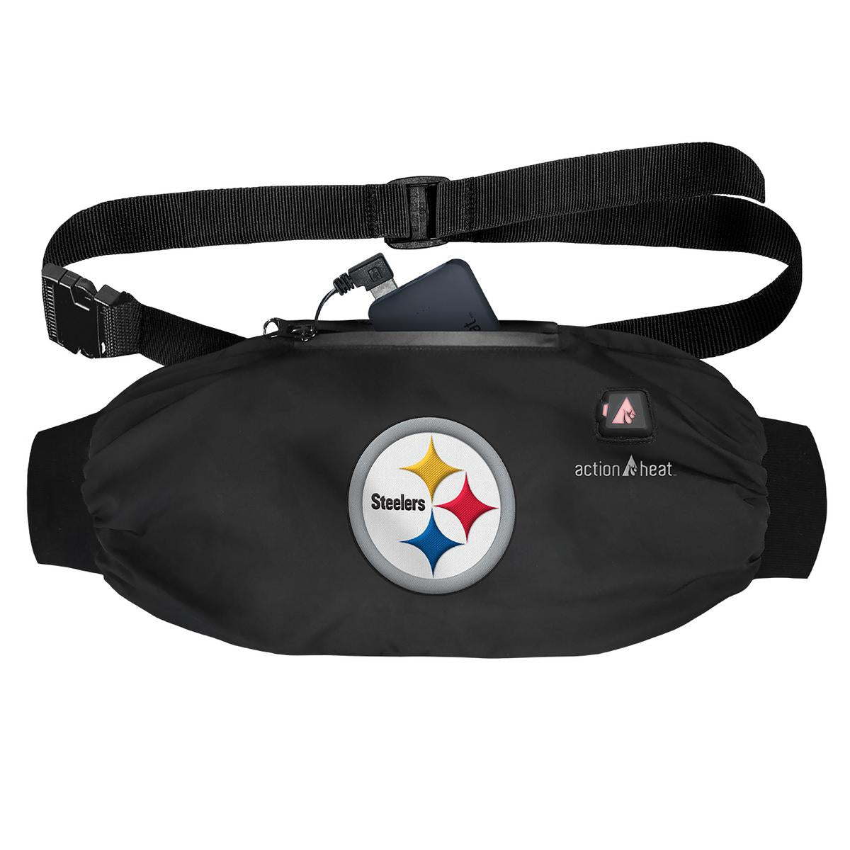 ActionHeat Pittsburgh Steelers 5V Battery Heated Hand Muff - Heated