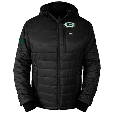 ActionHeat Green Bay Packers 5V Men's Puffer Battery Heated Jacket - Heated