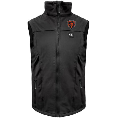 ActionHeat Chicago Bears 5V Men's Softshell Battery Heated Vest - Heated