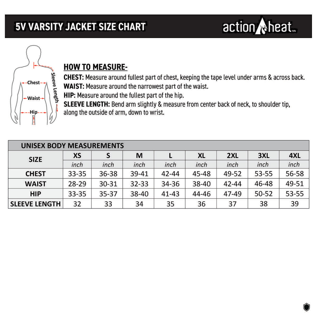 ActionHeat Kansas City Chiefs 5V Battery Heated Varsity Jacket