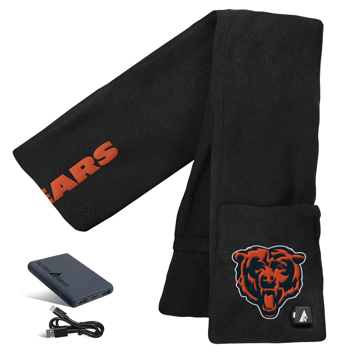 ActionHeat Chicago Bears 5V Battery Heated Scarf - Back