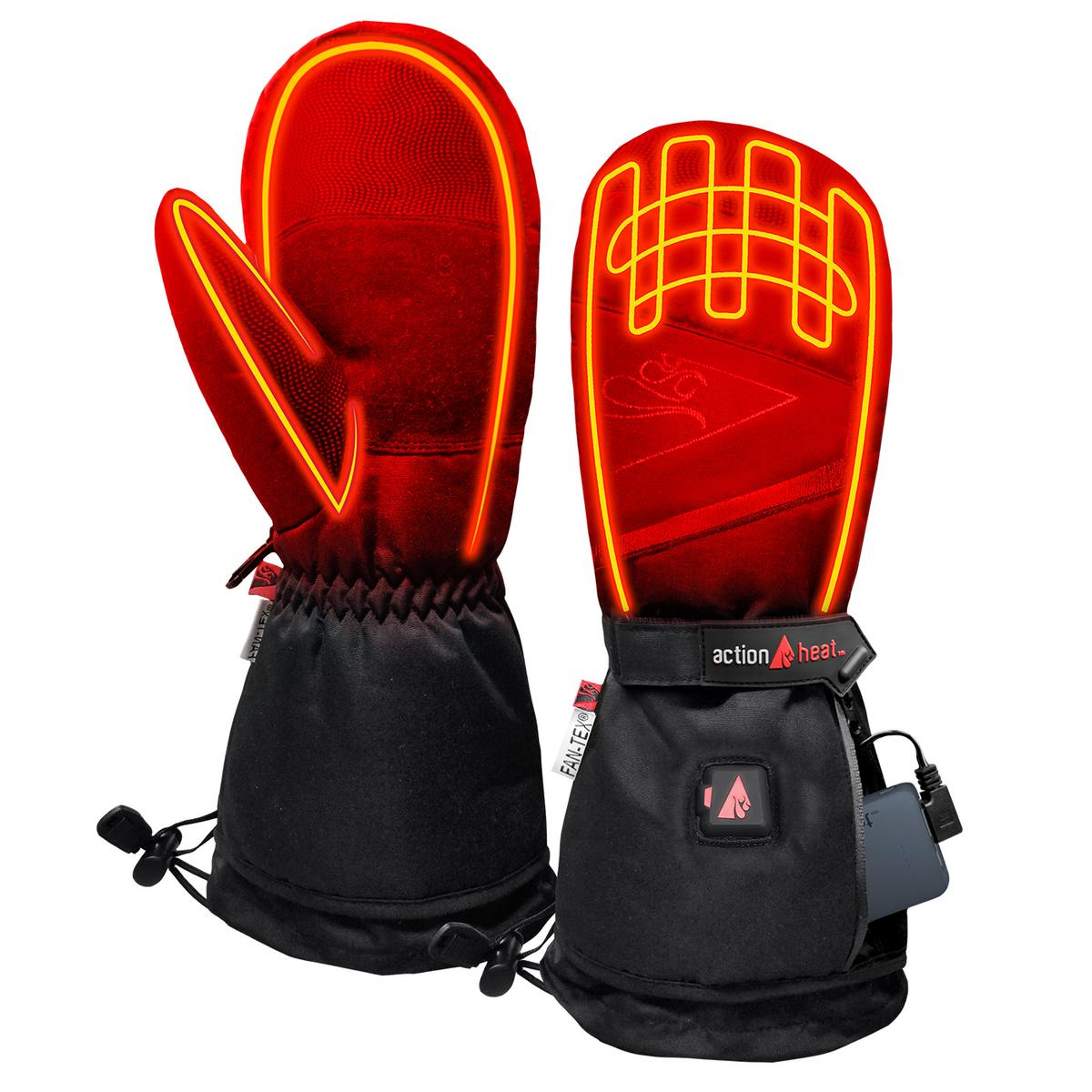 ActionHeat 5V Youth Battery Heated Mittens - Front