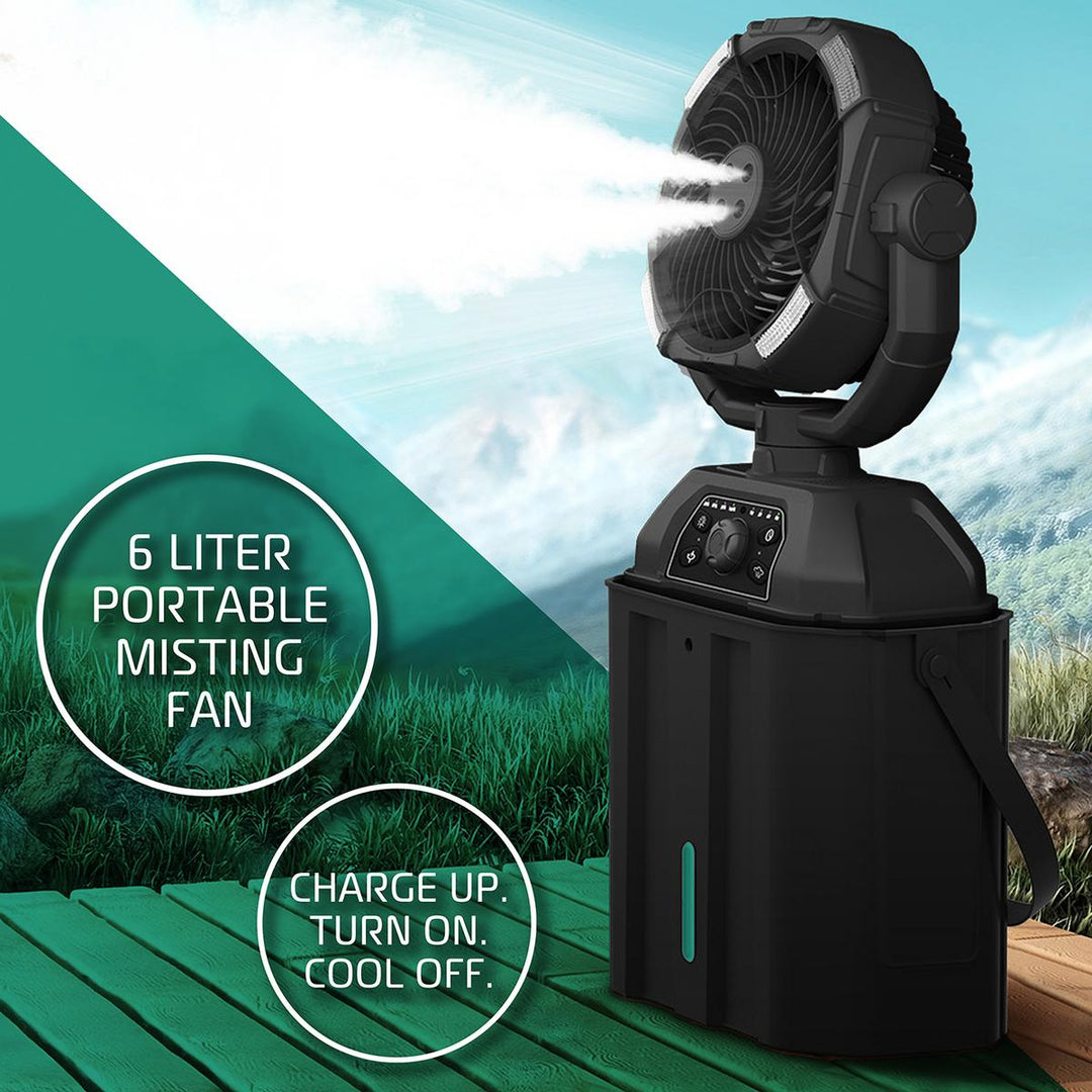 AlphaCool Portable Misting Bucket Fan – ActionHeat Heated Apparel