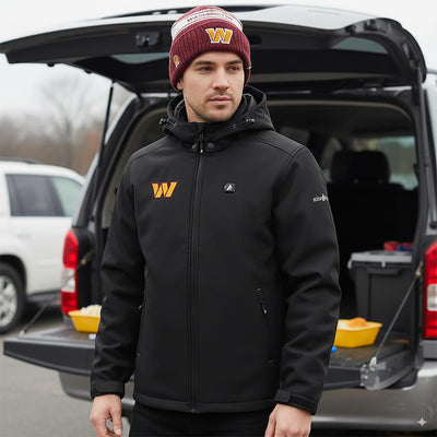 ActionHeat Washington Commanders 5V Men's Softshell Battery Heated Jacket - Info
