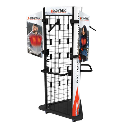 ActionHeat Display - Tri-Sided On Wheels - Front