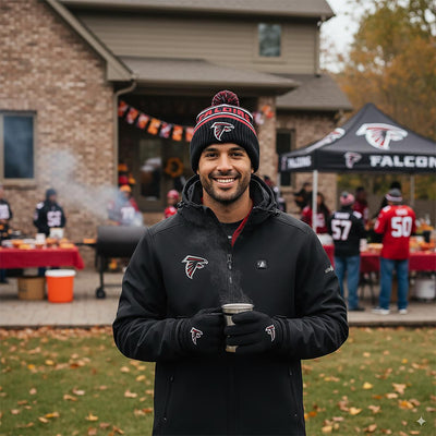 ActionHeat Atlanta Falcons 5V Men's Softshell Battery Heated Jacket - Info