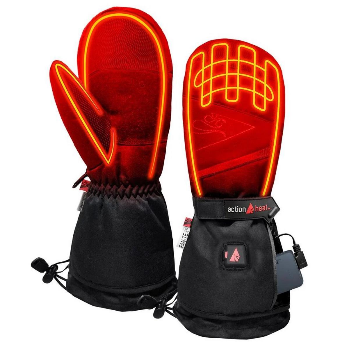 Open Box ActionHeat 5V Youth Battery Heated Mittens - Front