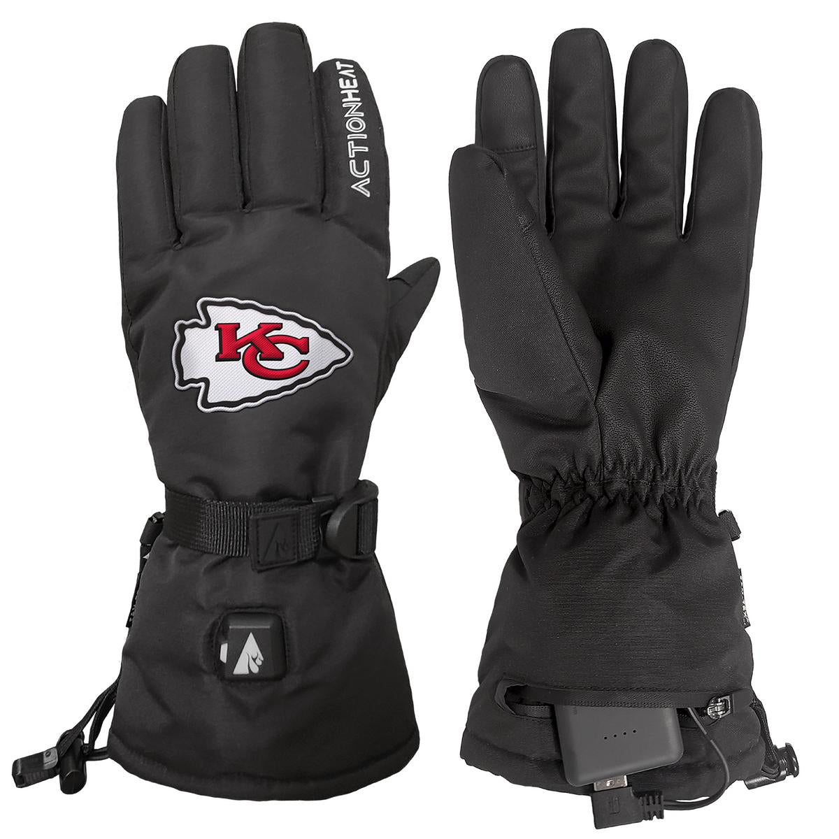 ActionHeat Kansas City Chiefs 5V Battery Heated Gloves - Heated
