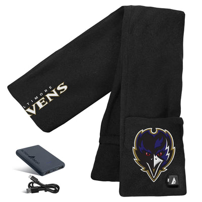 ActionHeat Baltimore Ravens 5V Battery Heated Scarf - Back