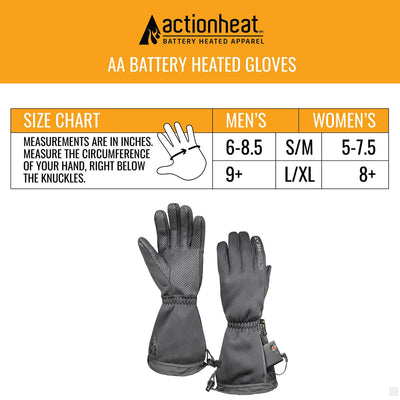 ActionHeat AA Battery-Powered Touch-Screen-Capable Heated Gloves for Men - Right