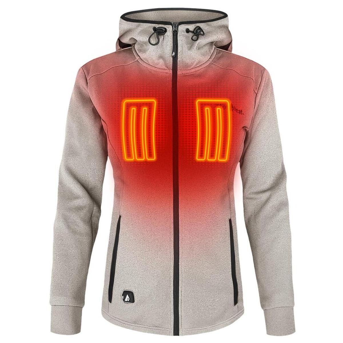 Open Box ActionHeat 5V Women's Slim Fit Battery Heated Hoodie - Heated