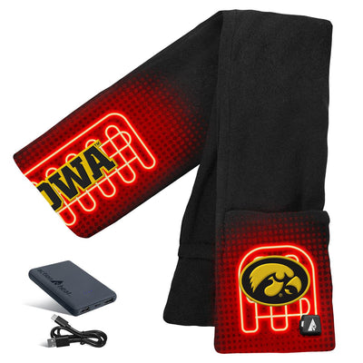 ActionHeat Iowa Hawkeyes 5V Battery Heated Scarf - Back