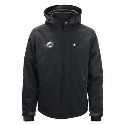 ActionHeat Miami Dolphins 5V Men's Softshell Battery Heated Jacket - Heated