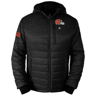 ActionHeat Cleveland Browns 5V Men's Puffer Battery Heated Jacket - Heated