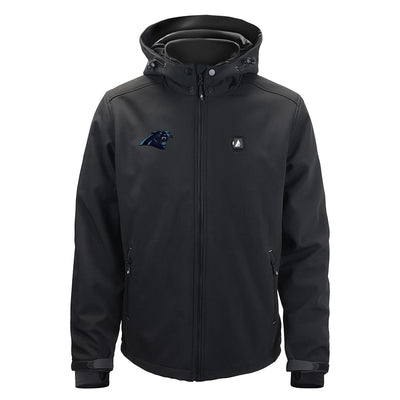 ActionHeat Carolina Panthers 5V Men's Softshell Battery Heated Jacket - Heated