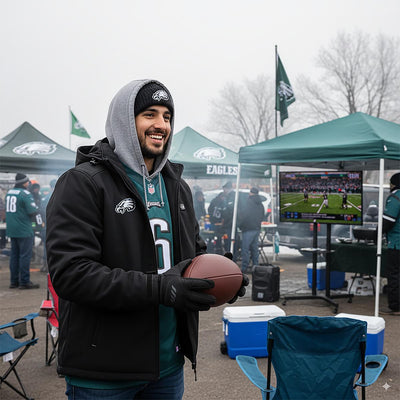 ActionHeat Philadelphia Eagles 5V Men's Softshell Battery Heated Jacket - Info