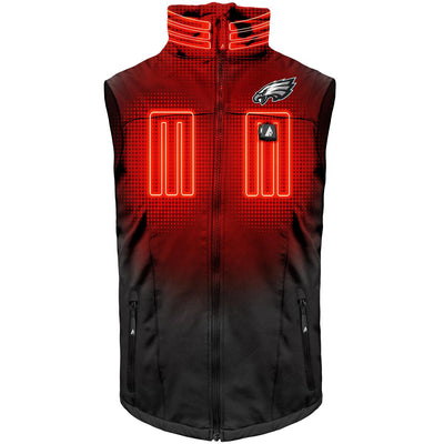 ActionHeat Philadelphia Eagles 5V Men's Softshell Battery Heated Vest - Front