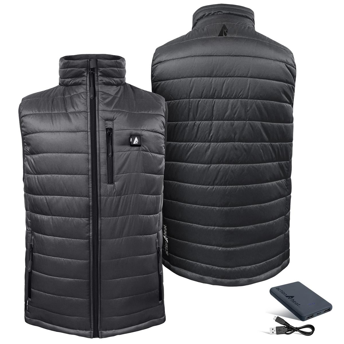 Open Box ActionHeat 5V Battery Heated Insulated Puffer Vest - Men's - Right