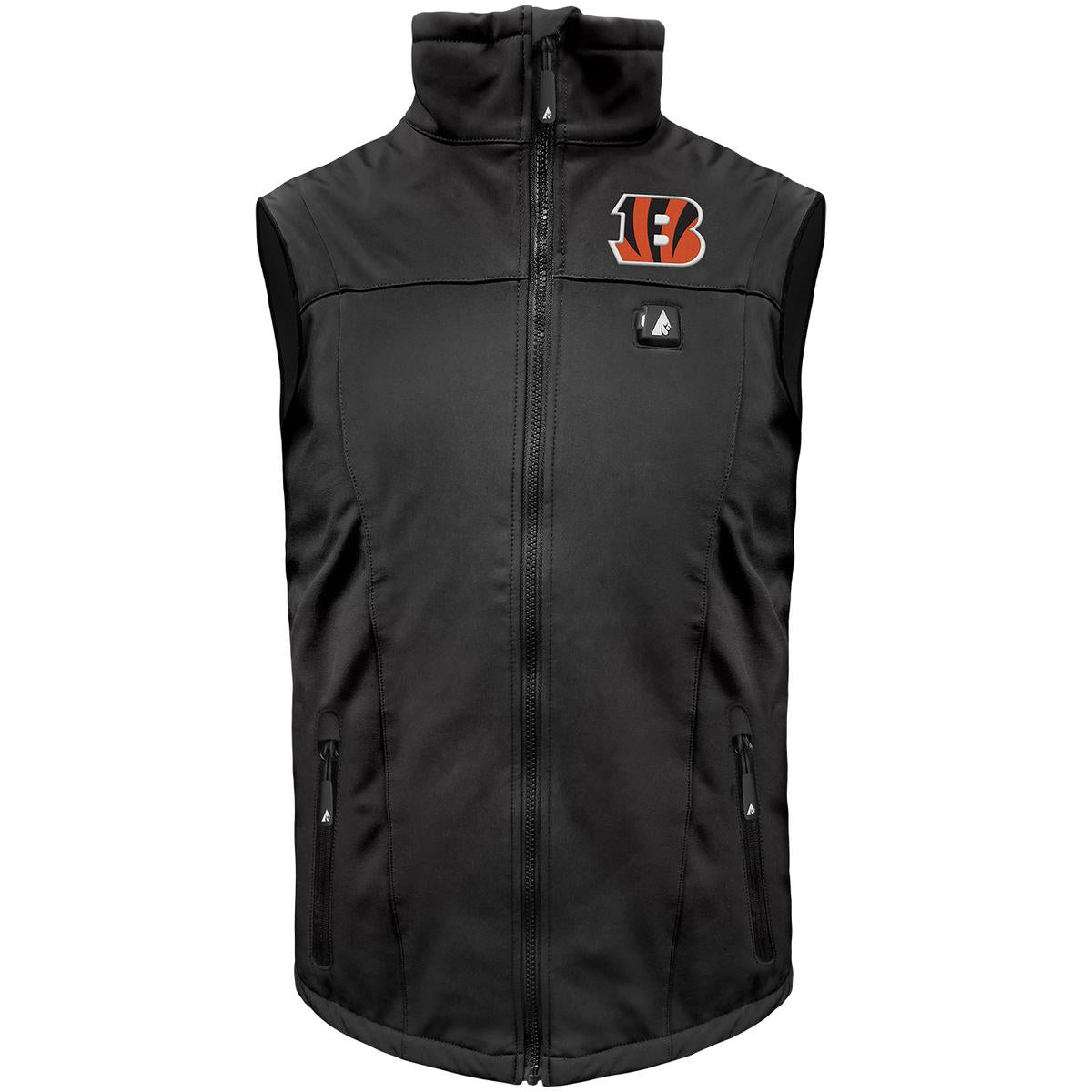 ActionHeat Cincinnati Bengals 5V Men's Softshell Battery Heated Vest - Heated