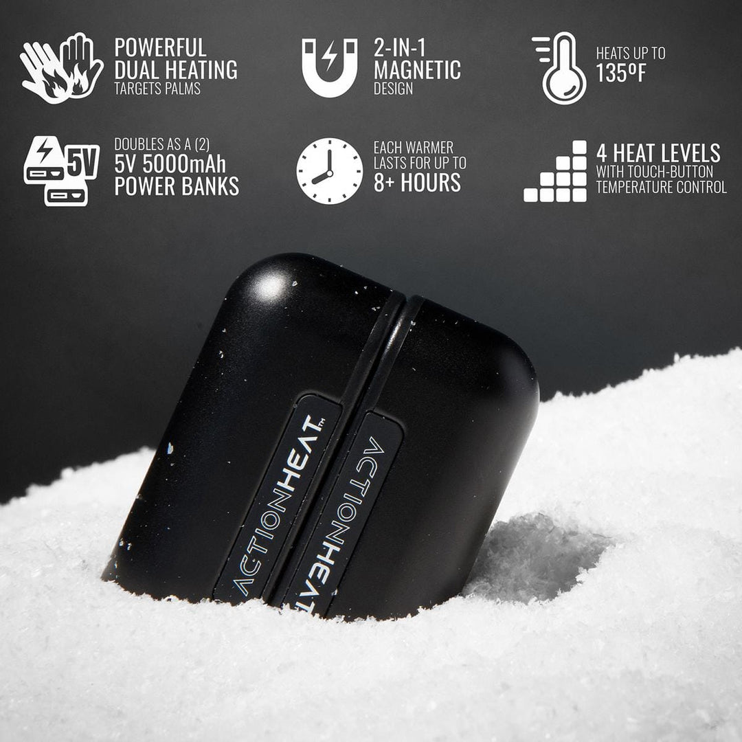 ActionHeat Magnetic Dual Electric Hand Warmer – ActionHeat Heated