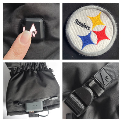 ActionHeat Pittsburgh Steelers 5V Battery Heated Gloves - Info