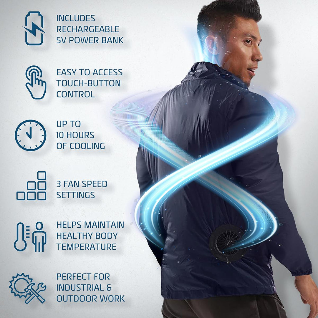 AlphaCool 5V Cooling Fan Jacket – ActionHeat Heated Apparel