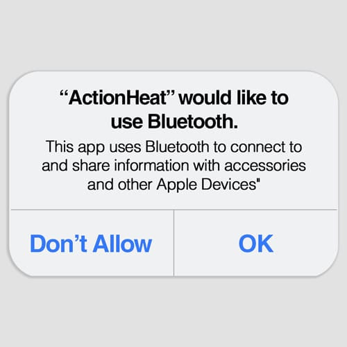 Allow Bluetooth