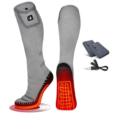 Open Box ActionHeat 5V Battery Heated House Slipper Sock - Front