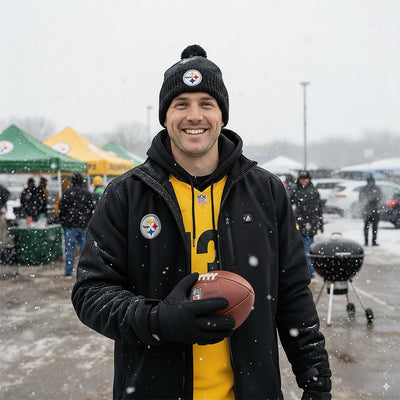 ActionHeat Pittsburgh Steelers 5V Men's Softshell Battery Heated Jacket - Info