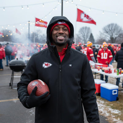 ActionHeat Kansas City Chiefs 5V Men's Softshell Battery Heated Jacket - Info
