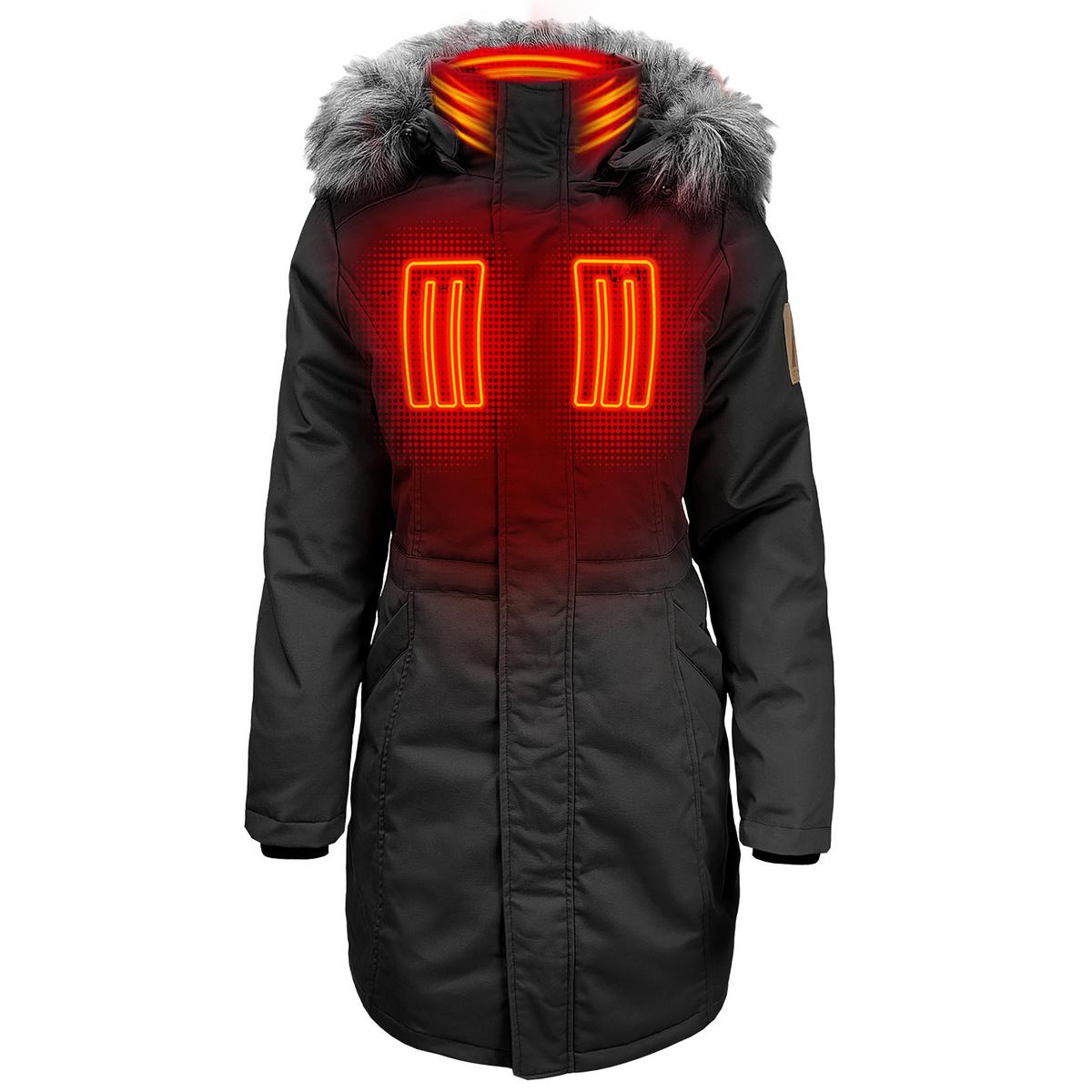 ActionHeat 5V Women's Battery Heated Parka Jacket - Front