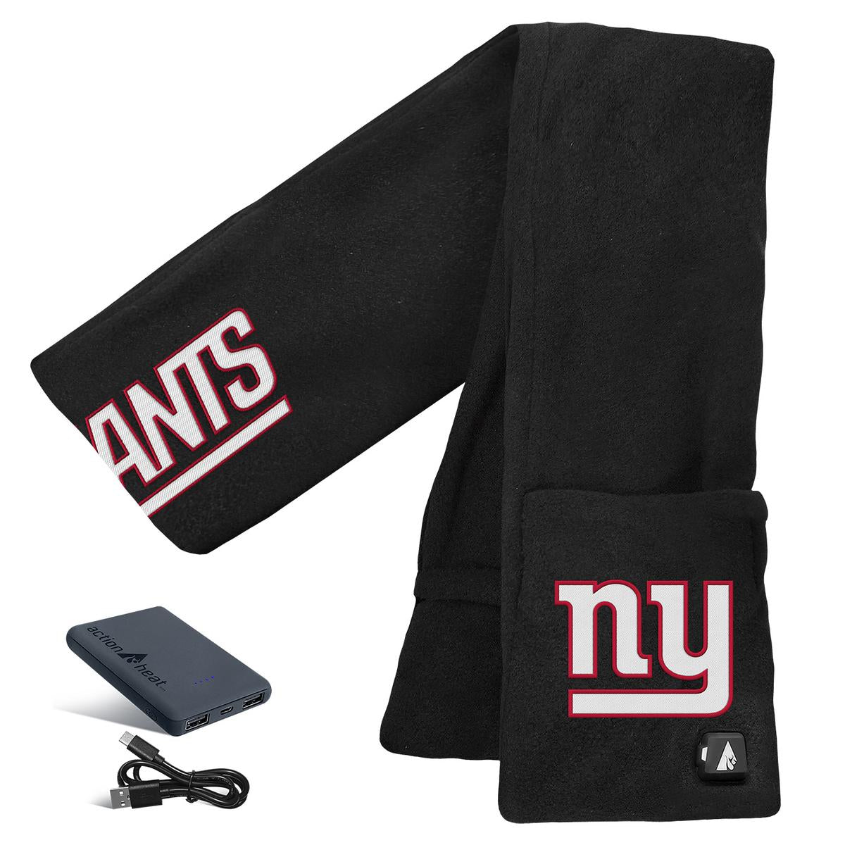 ActionHeat New York Giants 5V Battery Heated Scarf - Back