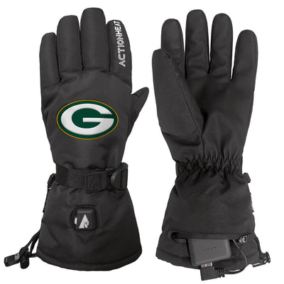 ActionHeat Green Bay Packers 5V Battery Heated Gloves - Heated