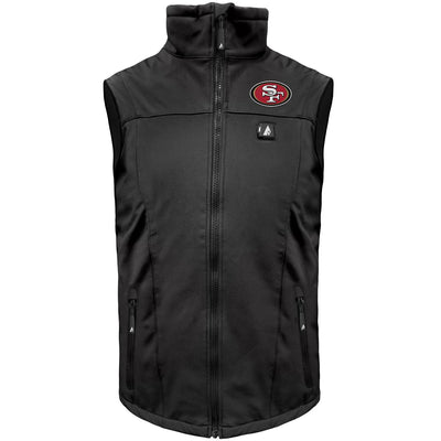 ActionHeat San Francisco 49ers 5V Men's Softshell Battery Heated Vest - Heated