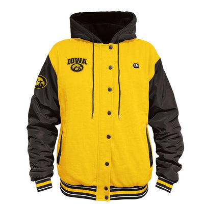 ActionHeat Iowa Hawkeyes 5V Men's Varsity Battery Heated Jacket - Heated