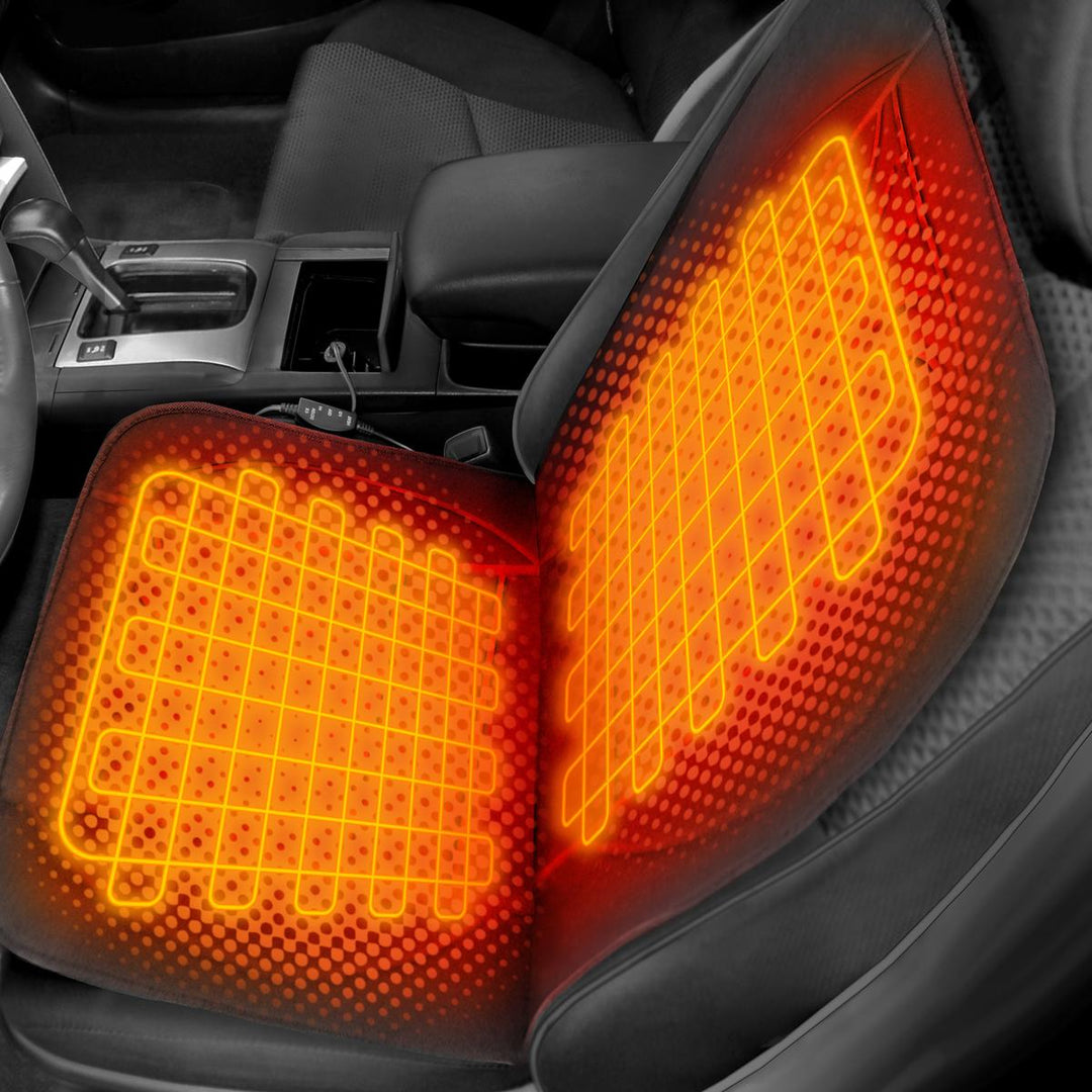 cigarette lighter seat warmer Car Heated Cover Cushion 12V Heating Warming Pad Adjustable 30-60 In the cold winter Cigarette Lighter Universal Car Seat