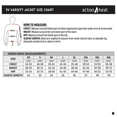 ActionHeat Detroit Lions 5V Battery Heated Varsity Jacket