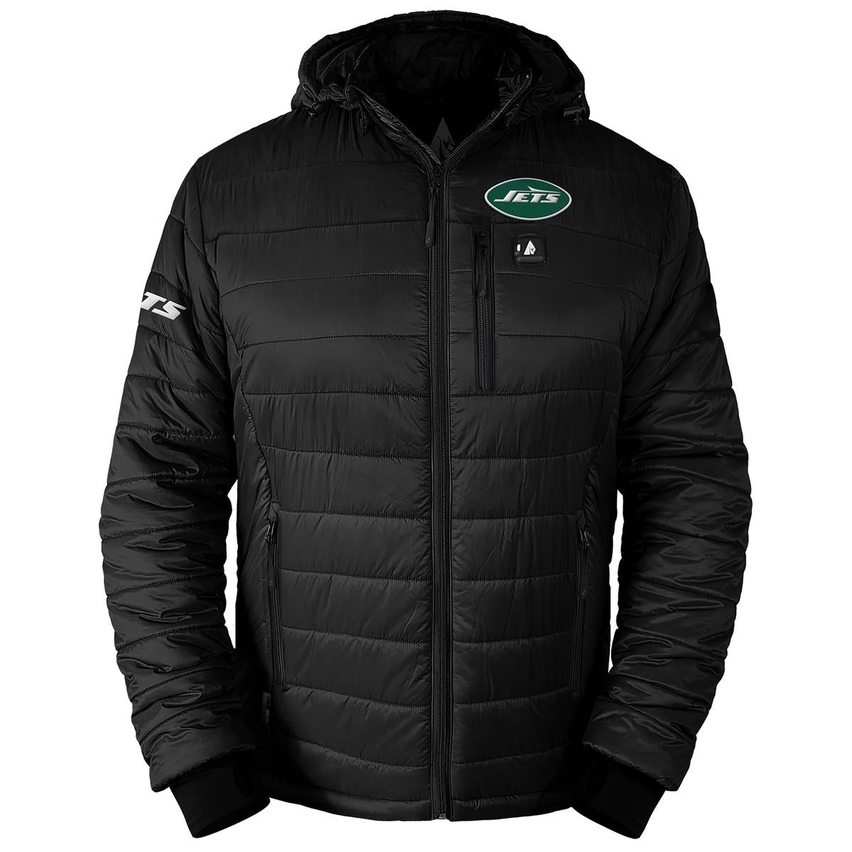 ActionHeat New York Jets 5V Men's Puffer Battery Heated Jacket - Heated