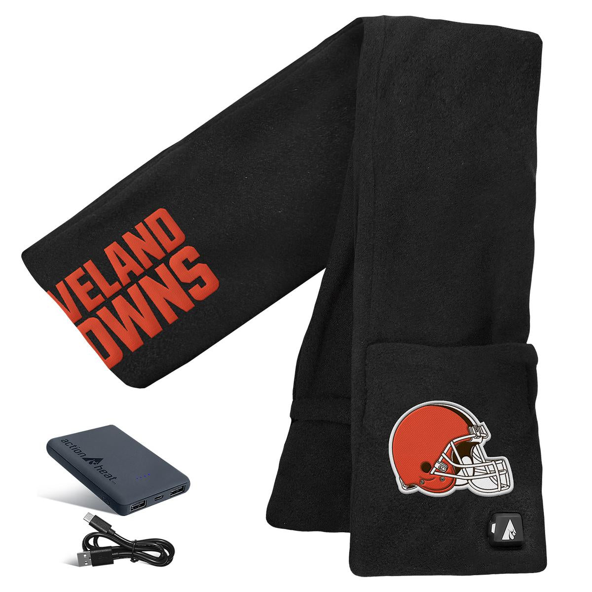 ActionHeat Cleveland Browns 5V Battery Heated Scarf - Back