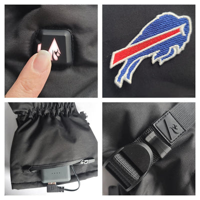 ActionHeat Buffalo Bills 5V Battery Heated Gloves - Info