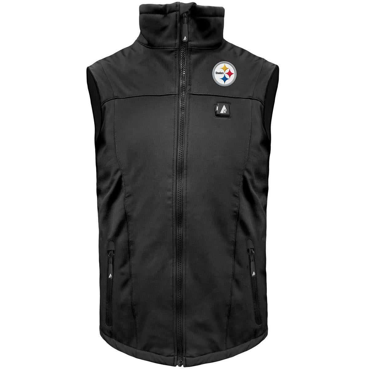 ActionHeat Pittsburgh Steelers 5V Men's Softshell Battery Heated Vest - Heated