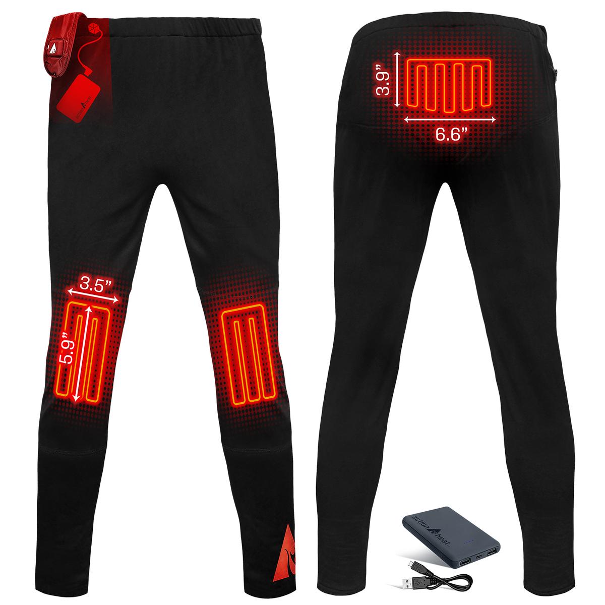 Windpost Mens Electric Heated Thermal Underwear Set Men's Travel Heated  Pants and Shirt, USB Mens Thermal Underwear Set,Black,M : :  Clothing, Shoes & Accessories