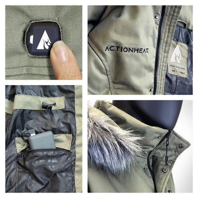 ActionHeat 5V Men's Battery Heated Parka Jacket - Full Set