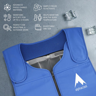 AlphaCool Tundra Phase Change Cooling Vest - Full Set