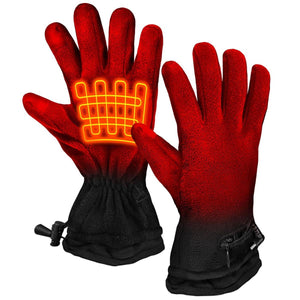 Open Box ActionHeat AA Battery Heated Fleece Gloves - Front